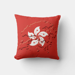 HONG KONG FLAG THROW PILLOW