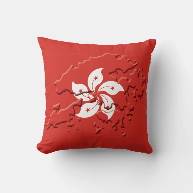 HONG KONG FLAG THROW PILLOW (Front)