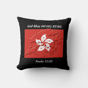 HONG KONG FLAG THROW PILLOW
