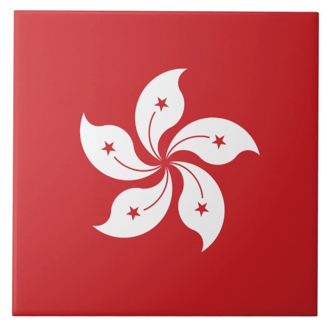 Hong Kong Flag Tile (Front)