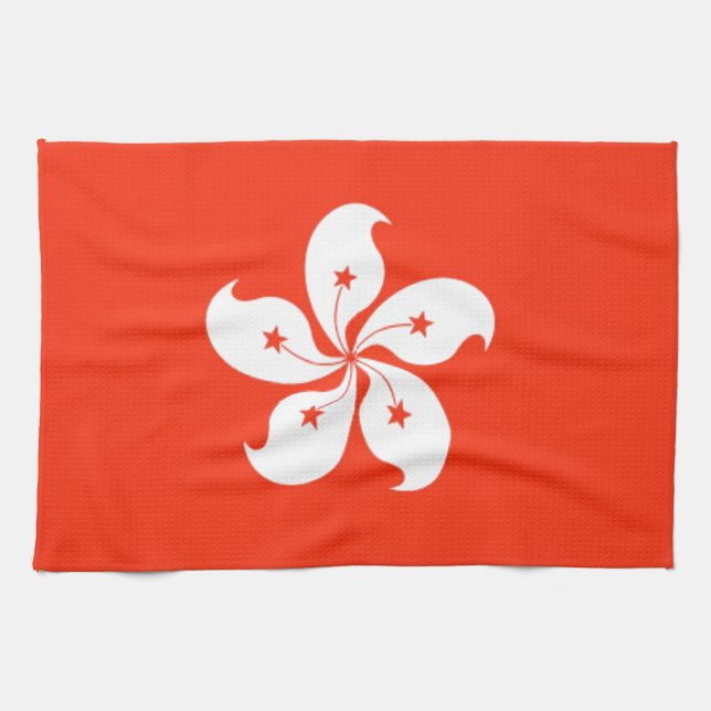 Hong Kong Flag Towel (Horizontal)