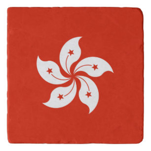 Hong Kong Flag Trivet
