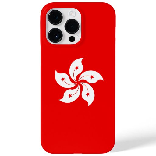 Hong Kong Flag White Orchid Symbol Case-Mate iPhone 14 Pro Max Case