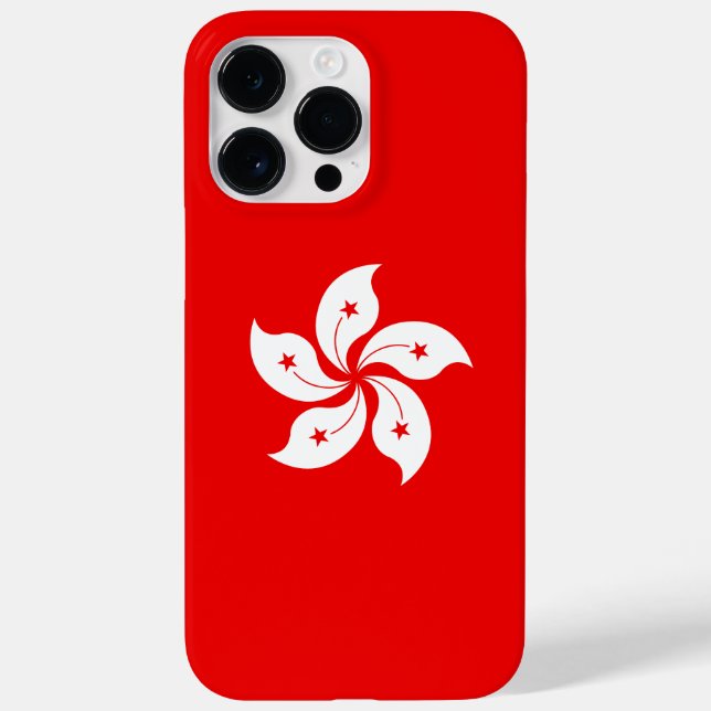 Hong Kong Flag White Orchid Symbol Case-Mate iPhone Case (Back)