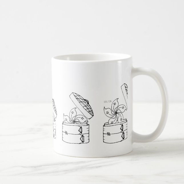 Hong Kong Flag x Dim Sum Basket Coffee Mug (Right)