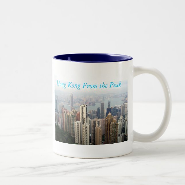 Hong Kong From The Peak Two-Tone Coffee Mug (Right)