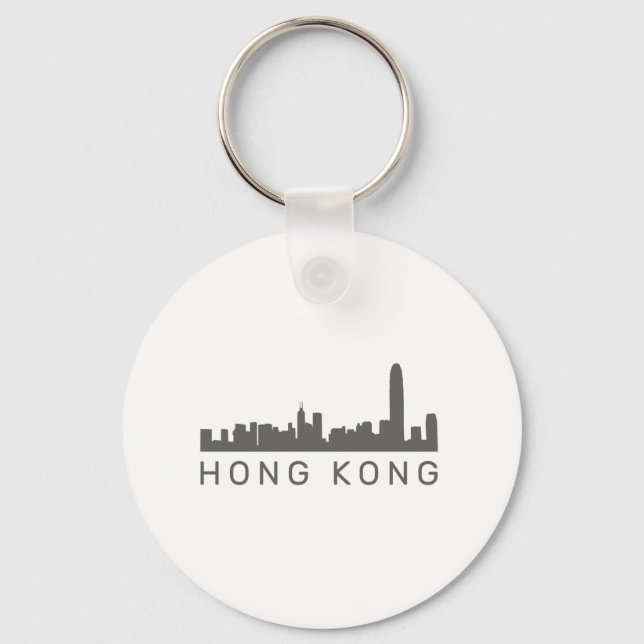 Hong Kong Gift HK Skyline Gift Keychain (Front)