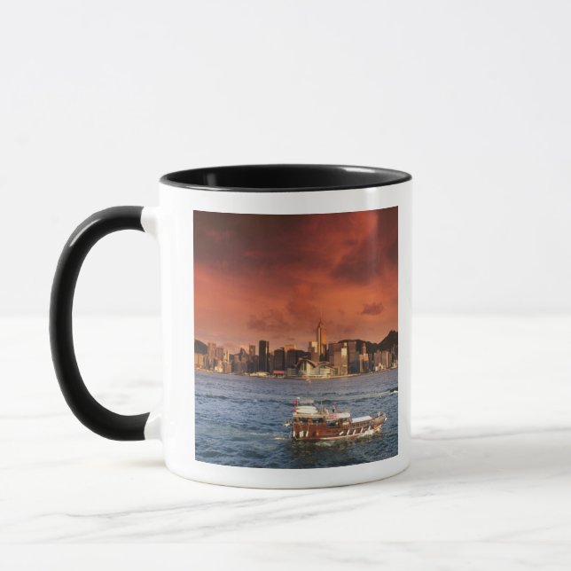 Hong Kong Harbor at Sunset Mug (Left)