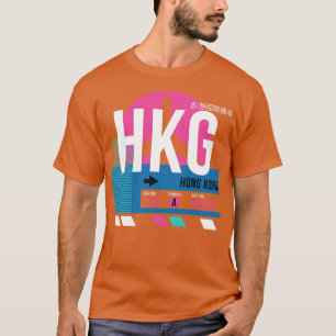 Hong Kong HKG Airport Code Baggage Tag 2 T-Shirt