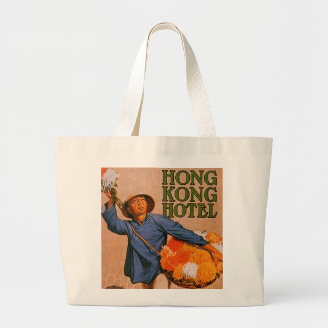 Hong Kong Hotel Large Tote Bag (Front)