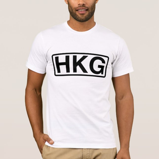 Hong Kong International Airport Code T-Shirt (Front)