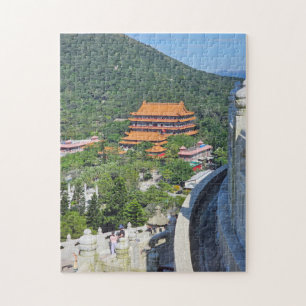 Hong Kong Lantau monastery view puzzle