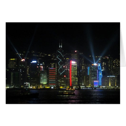 hong kong lights cards (Front Horizontal)
