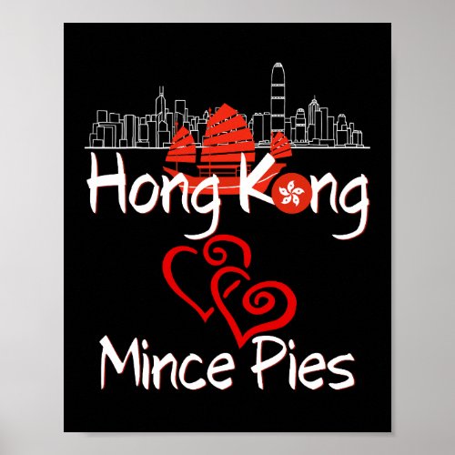 Hong Kong Loves Mince Pies Poster