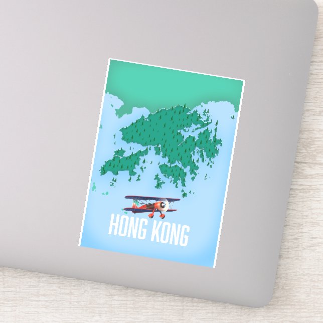 Hong Kong Map Sticker (Detail)