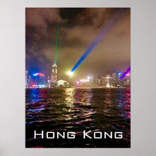 Hong Kong modern skyscrapers travel wall decor