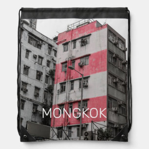 Hong Kong Mongkok China Kowloon Fine Art Souvenir Drawstring Bag