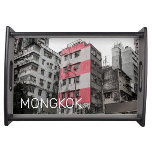 Hong Kong Mongkok China Kowloon Fine Art Souvenir Serving Tray