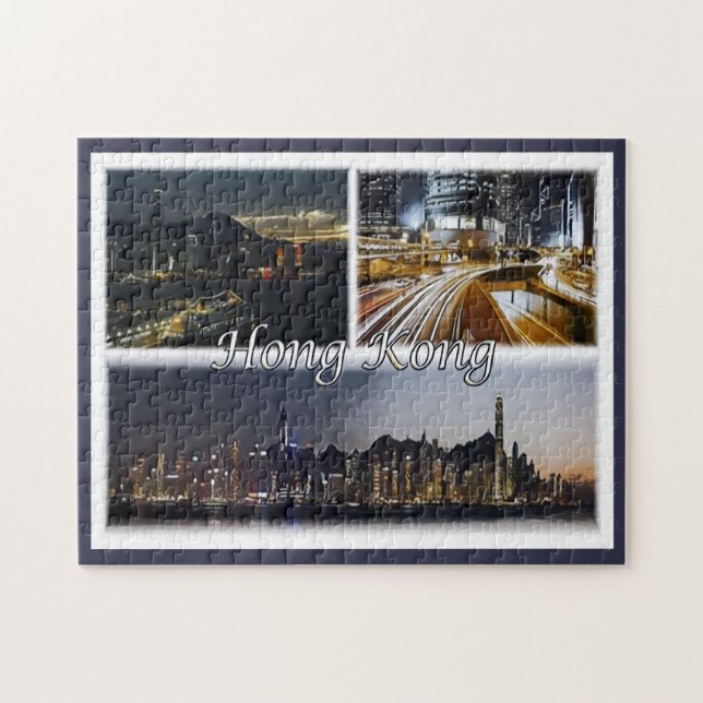 Hong Kong - Mosaic - Jigsaw Puzzle (Horizontal)