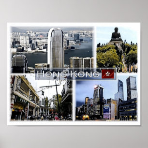 Hong Kong - Mosaic - Poster