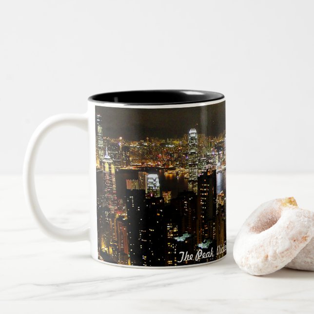 Hong Kong Nightscape Mug (With Donut)