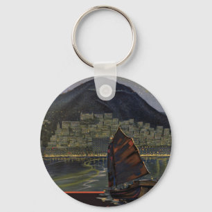 Hong Kong ~ Riviera of the Orient Keychain