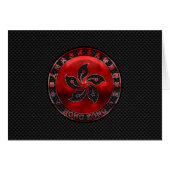 Hong Kong Ruby Medallion on Carbon Fiber Print (Front Horizontal)