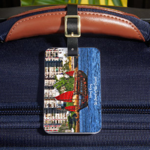 Hong Kong Sampan The Pearl of the Orient Luggage Tag