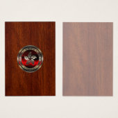 Hong Kong Seal on Mahogany Print (Front & Back)