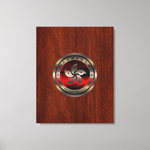 Hong Kong Seal on Mahogany Print