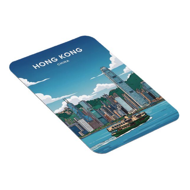 Hong Kong skyline  Magnet (Right Side)