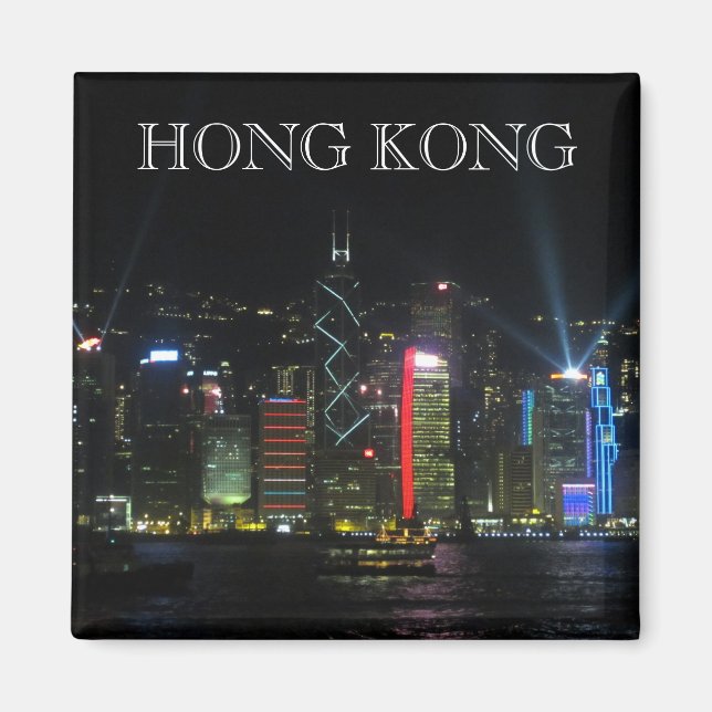 hong kong skyline magnet (Front)