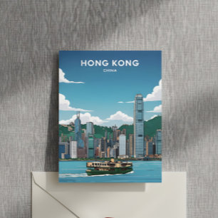 Hong Kong skyline  Postcard