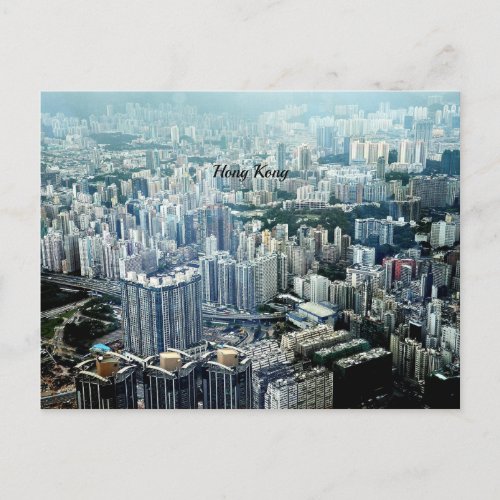 Hong Kong Skyscrapers Postcard