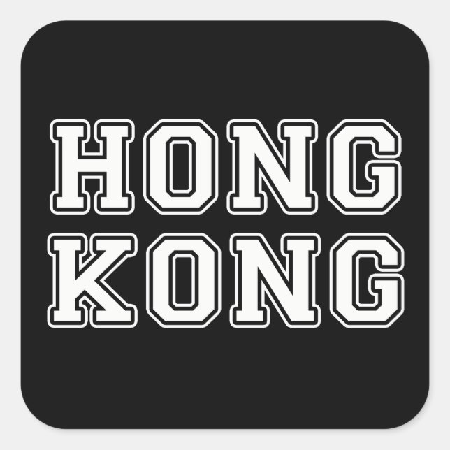 Hong Kong Square Sticker (Front)