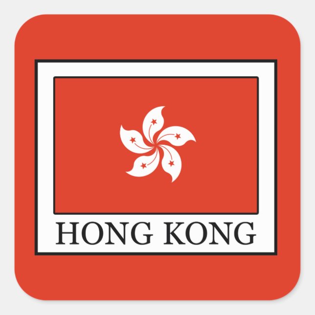 Hong Kong Square Sticker (Front)