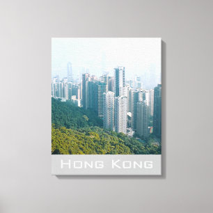 Hong Kong Victoria's Peak modern travel Canvas Print
