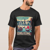 Hong Kong Vintage Travel Poster