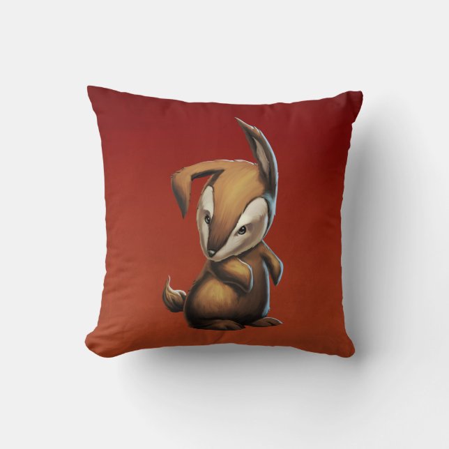 Honja Throw Pillow (Front)
