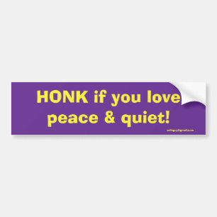 HONK BUMPER STICKER