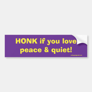 HONK BUMPER STICKER