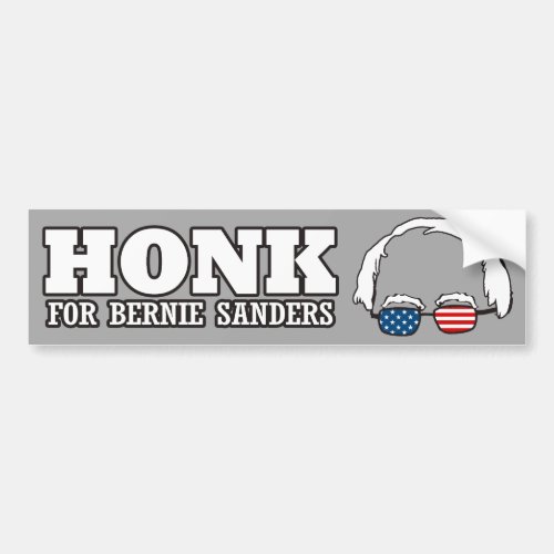 Honk for Bernie Sanders _ Bernie Sanders _ png Bumper Sticker