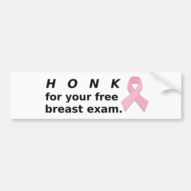 Honk for Exam. Bumper Sticker (Front)