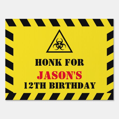 Honk for Quarantine Birthday PartyGarden Sign