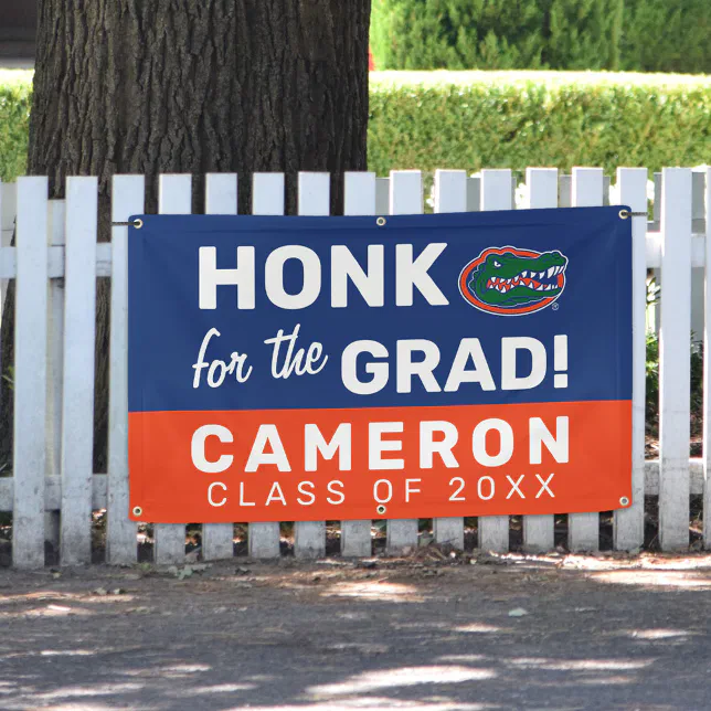 Honk for the Florida Gator Graduation Banner
