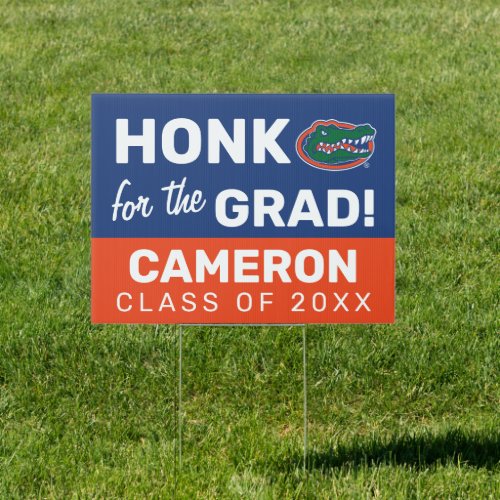 Honk for the Florida Gator Graduation Sign