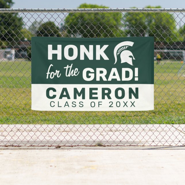 Honk for the Michigan State Grad Banner (Insitu)