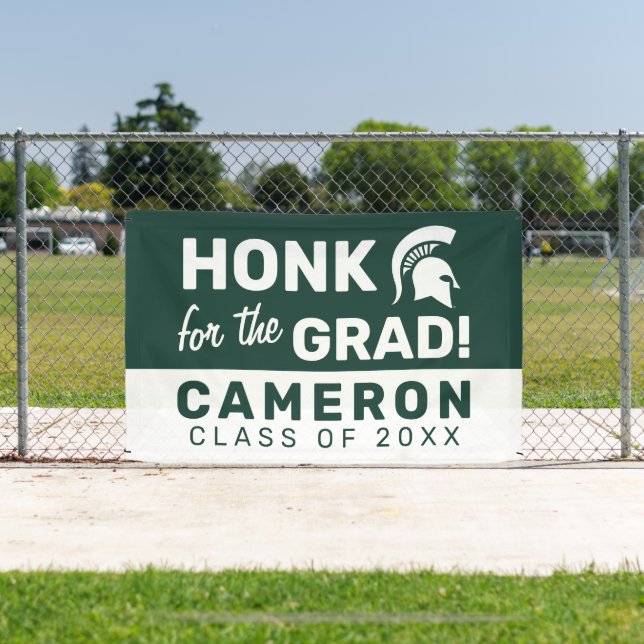 Honk for the Michigan State Grad Banner (Insitu)