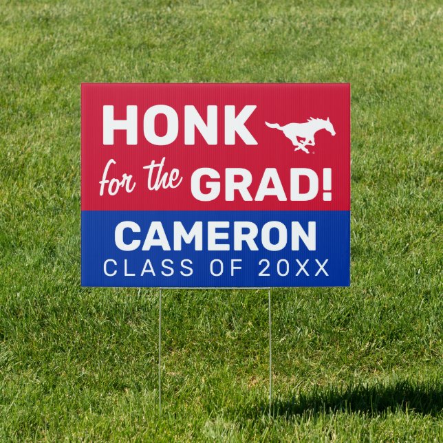 Honk for the SMU Grad Sign (Insitu)