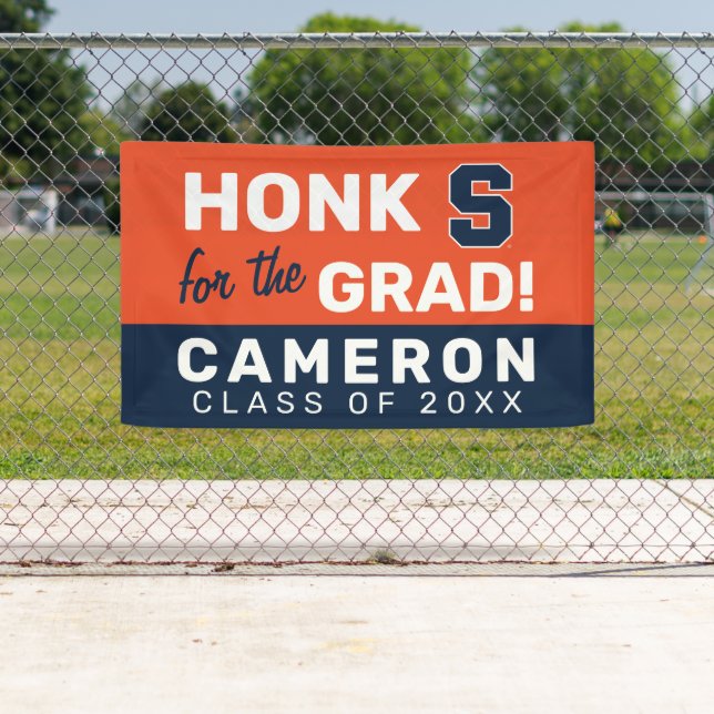 Honk for the Syracuse Graduate Graduation Banner (Insitu)